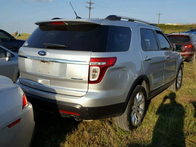 1FM5K7D83DGA87927 - 2013 FORD EXPLORER SILVER photo 4