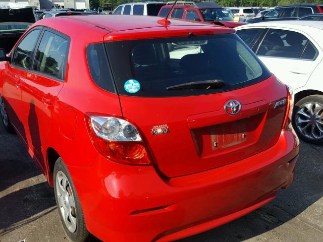 2T1KU40E29C154793 - 2009 TOYOTA COROLLA MA RED photo 9