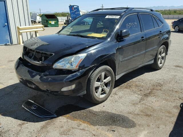 JTJGA31U540033366 - 2004 LEXUS RX 330 BLACK photo 2