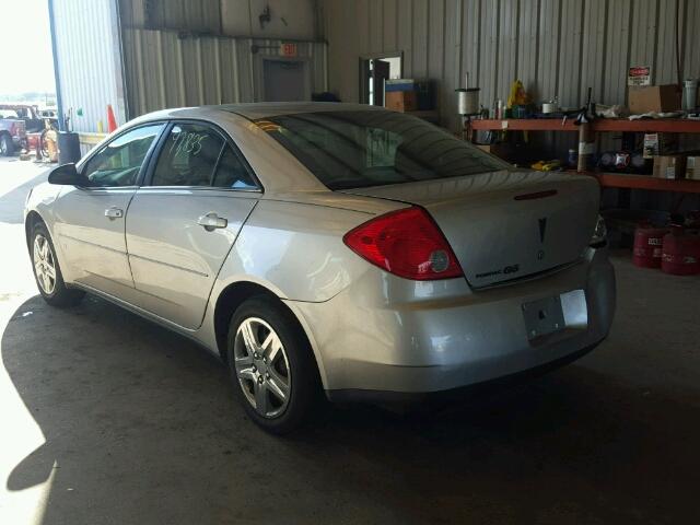 1G2ZF57B684247686 - 2008 PONTIAC G6 SILVER photo 3