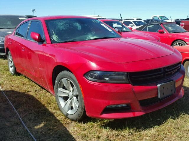 2C3CDXHG4HH593059 - 2017 DODGE CHARGER RED photo 1