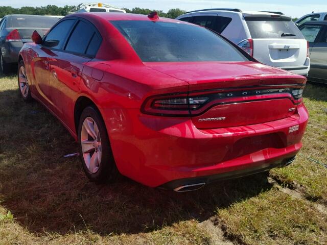 2C3CDXHG4HH593059 - 2017 DODGE CHARGER RED photo 3