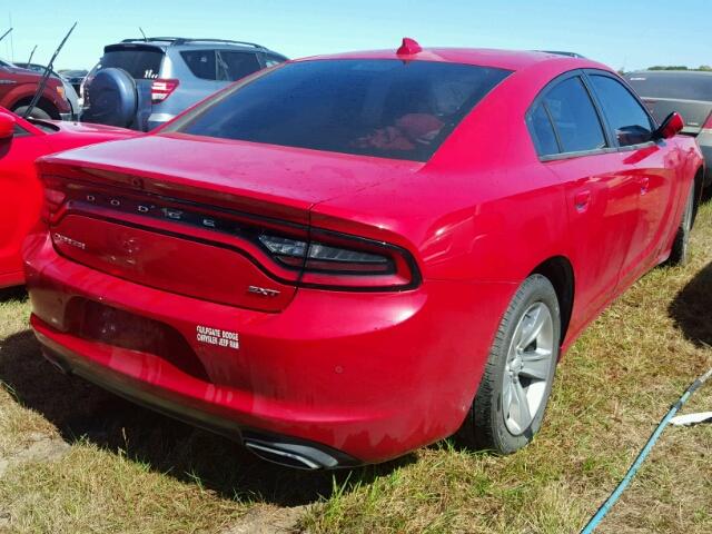 2C3CDXHG4HH593059 - 2017 DODGE CHARGER RED photo 4