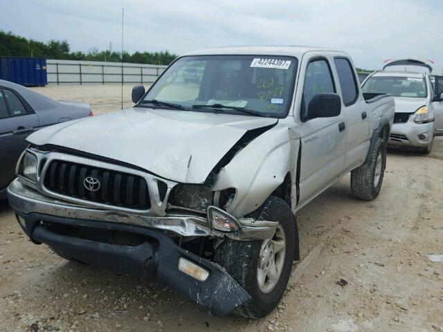 5TEGN92N23Z201867 - 2003 TOYOTA TACOMA DOU SILVER photo 2