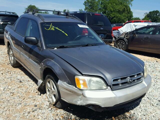 4S4BT62C447100704 - 2004 SUBARU BAJA SPORT GRAY photo 1