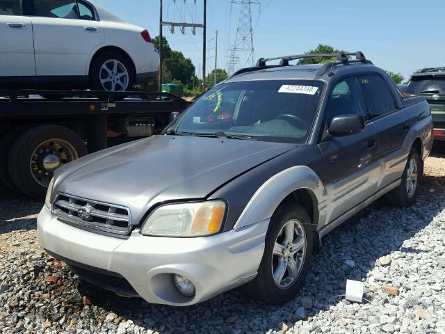 4S4BT62C447100704 - 2004 SUBARU BAJA SPORT GRAY photo 2