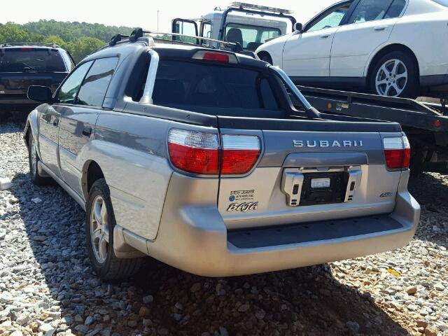 4S4BT62C447100704 - 2004 SUBARU BAJA SPORT GRAY photo 3