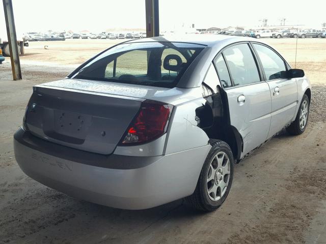 1G8AJ54F94Z230516 - 2004 SATURN ION LEVEL SILVER photo 4