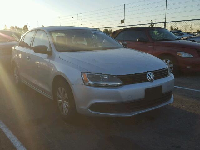 3VW2K7AJ2EM234385 - 2014 VOLKSWAGEN JETTA BASE 银色 照片 1