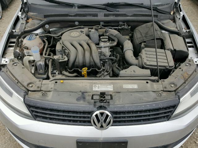 3VW2K7AJ2EM234385 - 2014 VOLKSWAGEN JETTA BASE 银色 照片 7