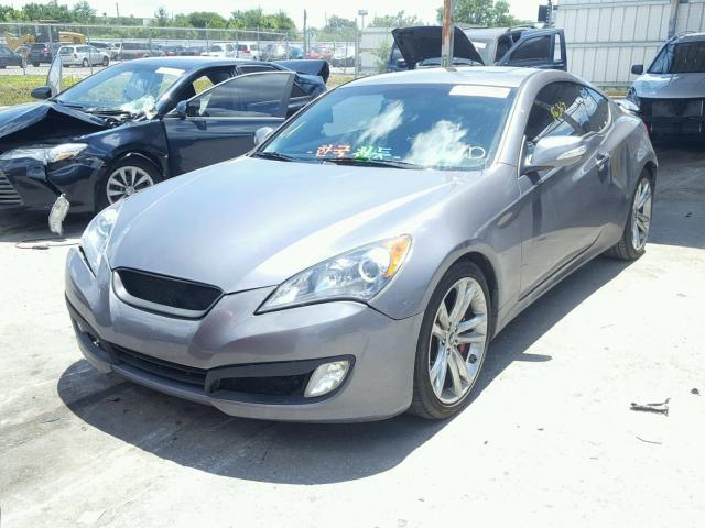 KMHHU6KH2CU073795 - 2012 HYUNDAI GENESIS CO GRAY photo 2