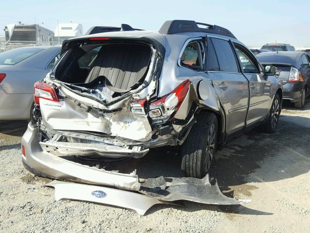 4S4BSANC9H3236650 - 2017 SUBARU OUTBACK 2. SILVER photo 4