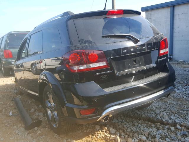 3C4PDCGG4GT186940 - 2016 DODGE JOURNEY CR BLACK photo 3