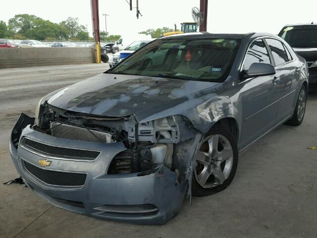 1G1ZH57B49F128071 - 2009 CHEVROLET MALIBU 1LT BLUE photo 2
