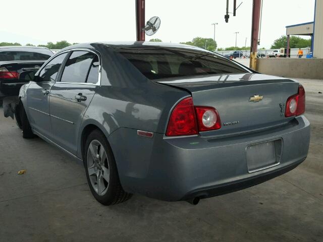 1G1ZH57B49F128071 - 2009 CHEVROLET MALIBU 1LT BLUE photo 3