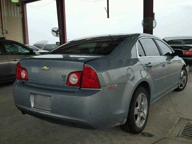 1G1ZH57B49F128071 - 2009 CHEVROLET MALIBU 1LT BLUE photo 4