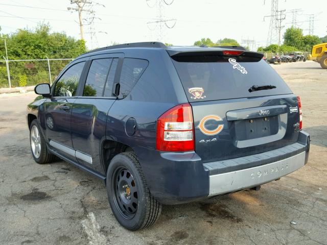 1J8FF57W58D600820 - 2008 JEEP COMPASS LI BLUE photo 3