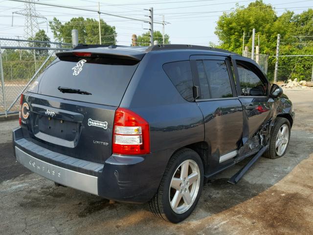 1J8FF57W58D600820 - 2008 JEEP COMPASS LI BLUE photo 4