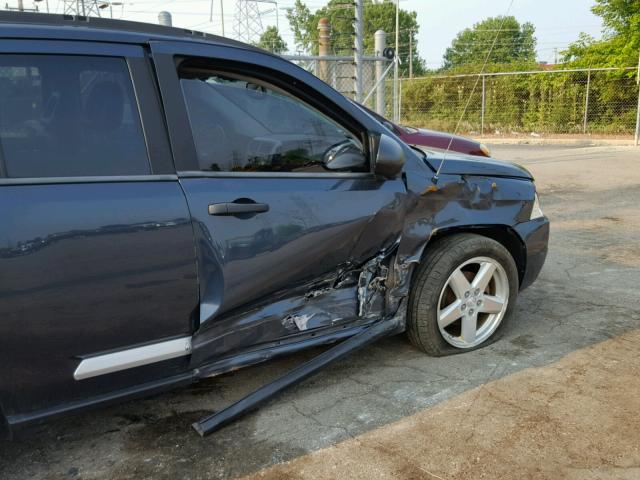 1J8FF57W58D600820 - 2008 JEEP COMPASS LI BLUE photo 9