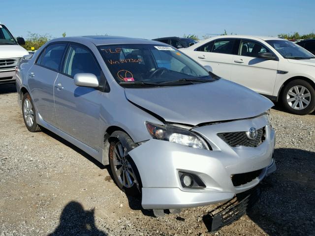 1NXBU4EE8AZ347364 - 2010 TOYOTA COROLLA BA SILVER photo 1