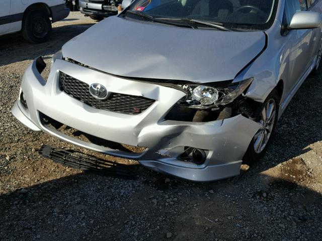 1NXBU4EE8AZ347364 - 2010 TOYOTA COROLLA BA SILVER photo 7