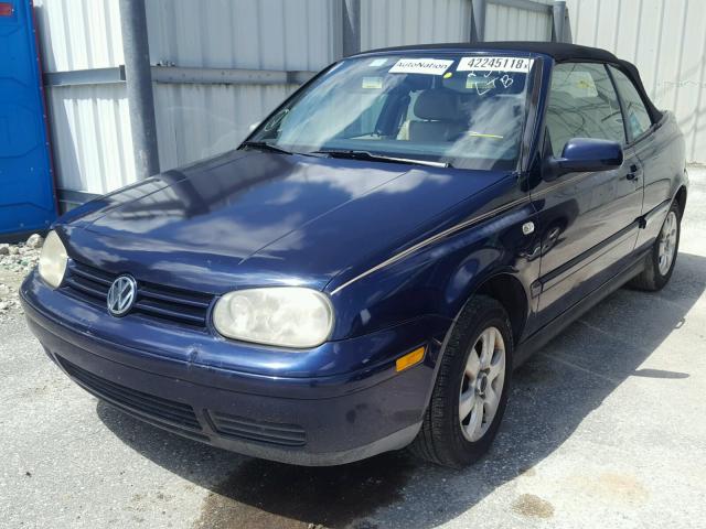 3VWDC21V62M805805 - 2002 VOLKSWAGEN CABRIO GLX 蓝色 照片 2
