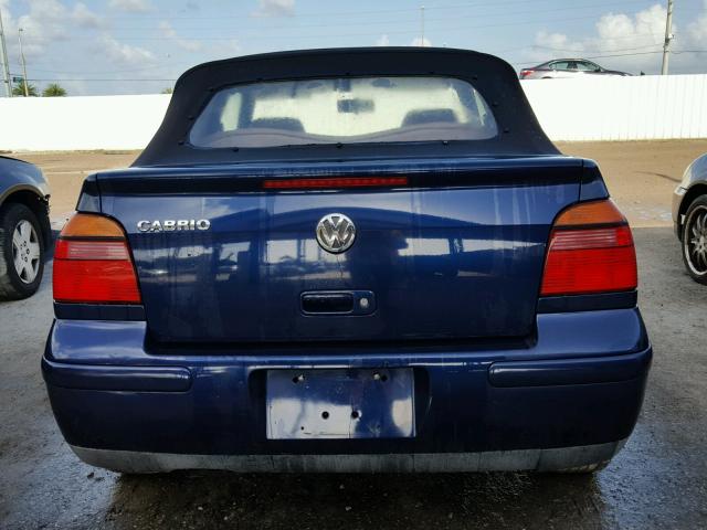 3VWDC21V62M805805 - 2002 VOLKSWAGEN CABRIO GLX 蓝色 照片 9