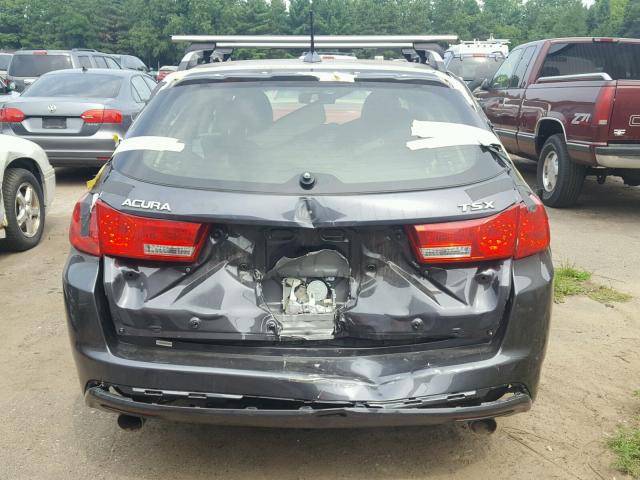 JH4CW2H62CC004651 - 2012 ACURA TSX TECH GRAY photo 9