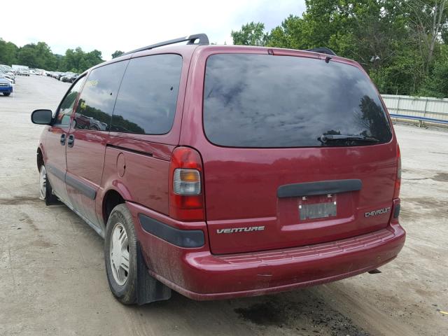 1GNDX03E74D266528 - 2004 CHEVROLET VENTURE BURGUNDY photo 3