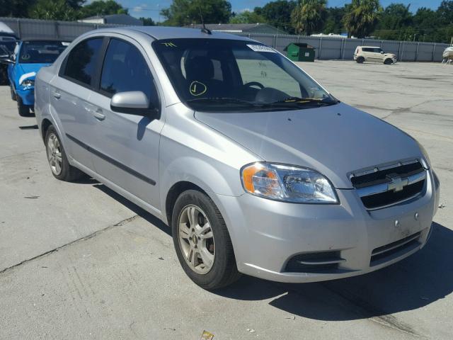 KL1TD5DE6AB119690 - 2010 CHEVROLET AVEO LS SILVER photo 1