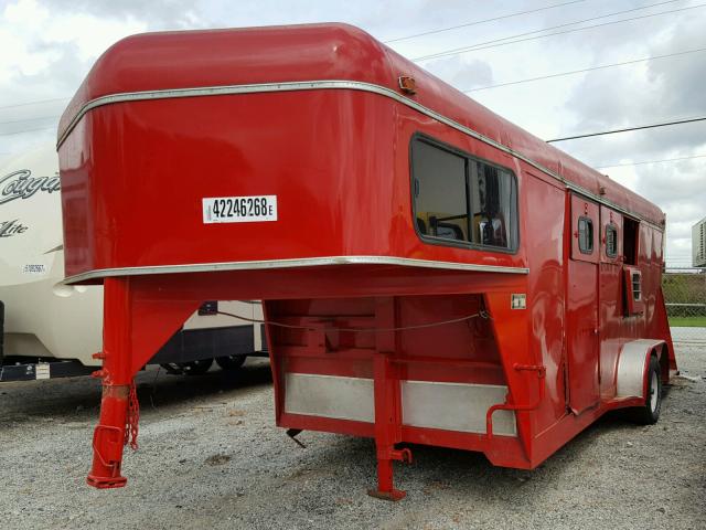 175TTPG2XS1007708 - 1995 UTILITY TRAILER RED photo 2