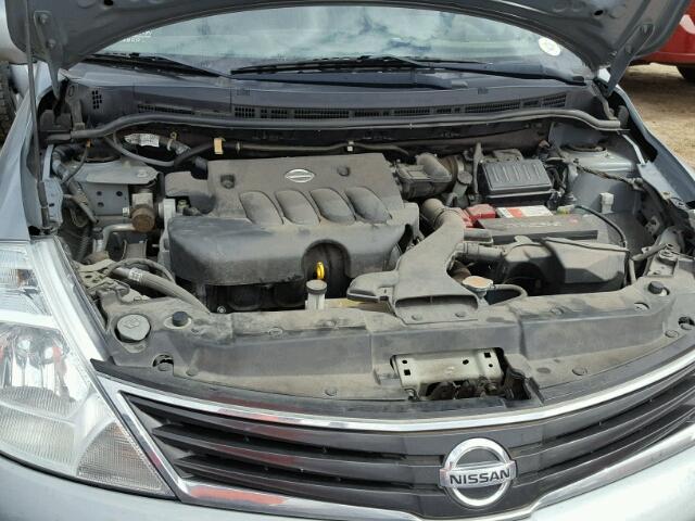 3N1BC1CPXAL462457 - 2010 NISSAN VERSA S GRAY photo 7