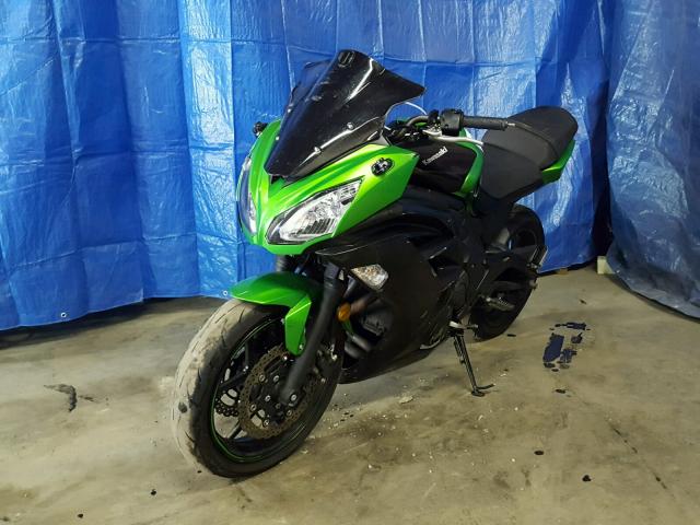 JKAEXEE14GDA22048 - 2016 KAWASAKI EX650 E GREEN photo 2