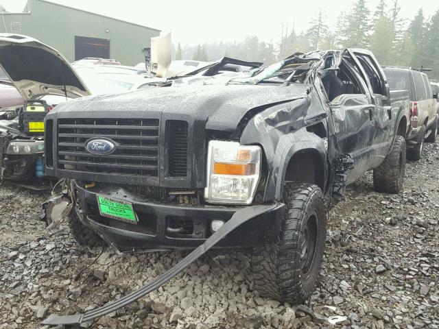 1FTWW31R98EC43831 - 2008 FORD F350 SRW S BLACK photo 2