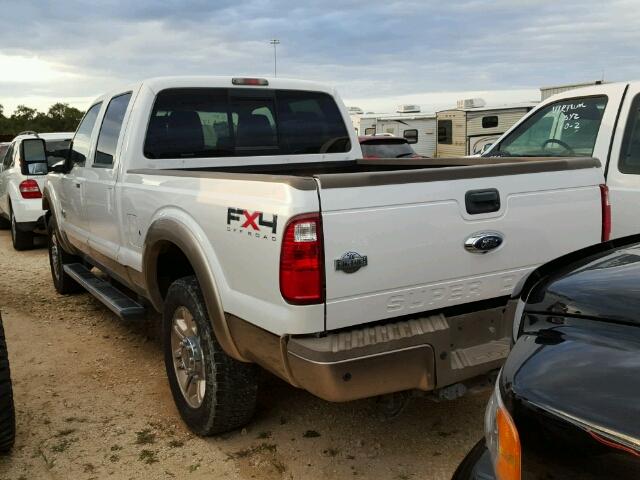 1FT7W2BT9BEB38271 - 2011 FORD F250 WHITE photo 3