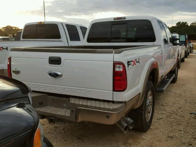 1FT7W2BT9BEB38271 - 2011 FORD F250 WHITE photo 4