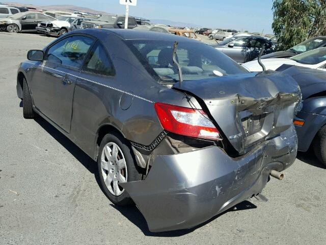 2HGFG12688H539021 - 2008 HONDA CIVIC GRAY photo 3