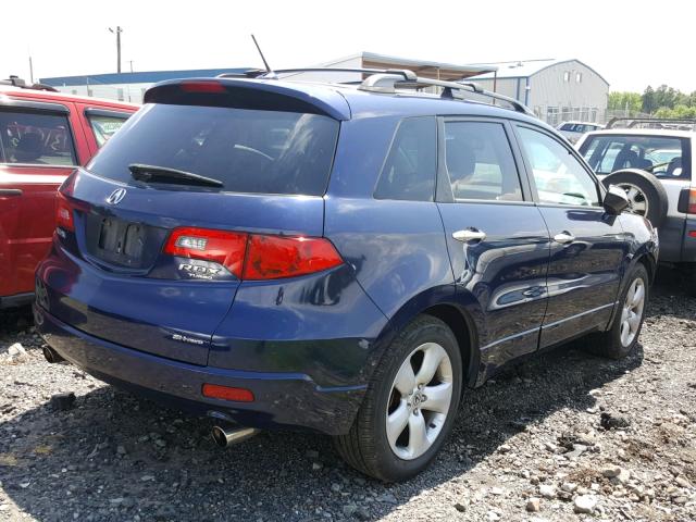 5J8TB18208A012210 - 2008 ACURA RDX BLUE photo 4