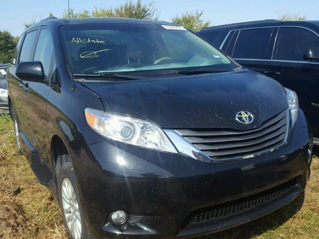 5TDYK3DC8ES505789 - 2014 TOYOTA SIENNA BLACK photo 1