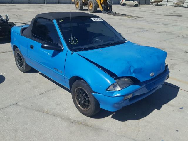 JG1MR3365MK602095 - 1991 GEO METRO LSI BLUE photo 1