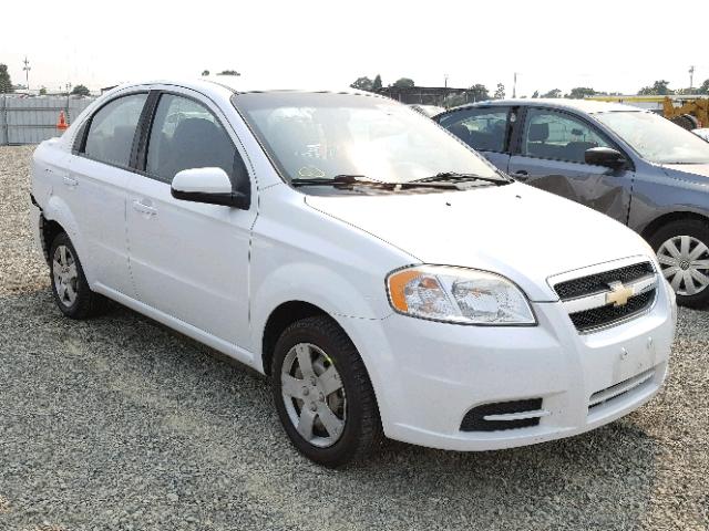 KL1TD5DE2BB219755 - 2011 CHEVROLET AVEO LS WHITE photo 1