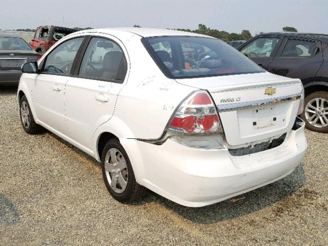 KL1TD5DE2BB219755 - 2011 CHEVROLET AVEO LS WHITE photo 3
