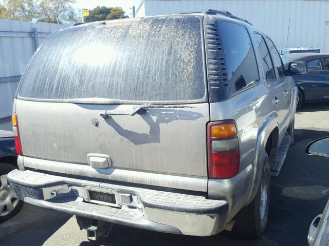 1GKEK13T31R213523 - 2001 GMC YUKON GRAY photo 4