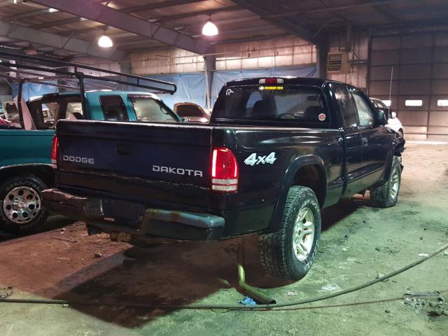 1D7HG32NX4S545356 - 2004 DODGE DAKOTA SPO BLACK photo 4