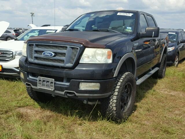 1FTPW14514KC36174 - 2004 FORD F150 BLACK photo 2