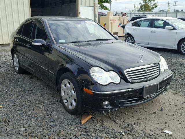 WDBRF56H36F747113 - 2006 MERCEDES-BENZ C BLACK photo 1