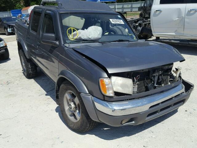 1N6ED27T2YC378897 - 2000 NISSAN FRONTIER C GRAY photo 1