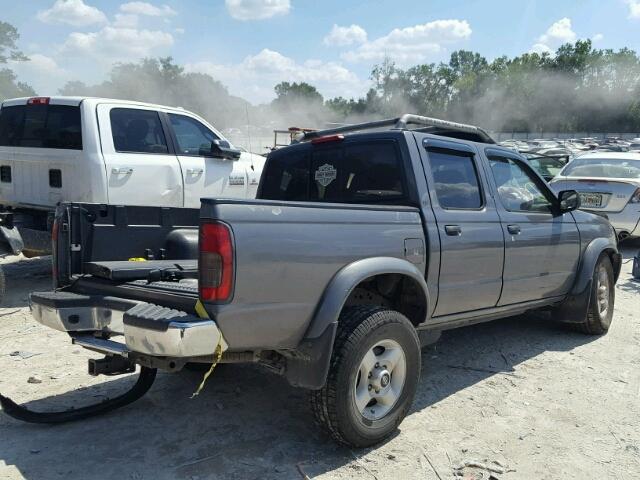 1N6ED27T2YC378897 - 2000 NISSAN FRONTIER C GRAY photo 4