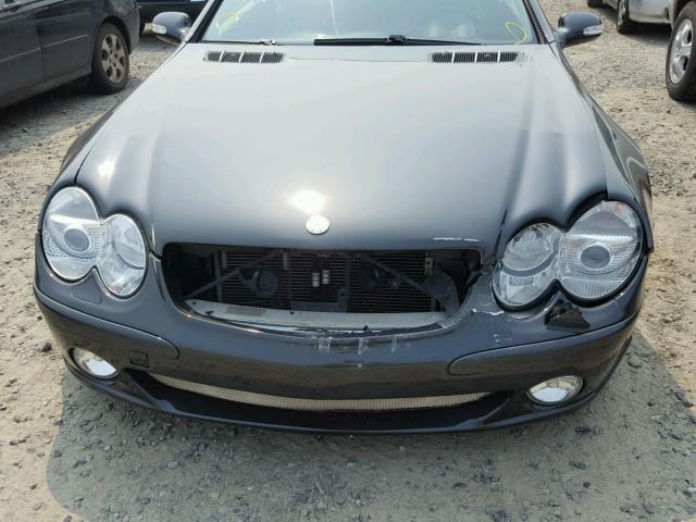 WDBSK75F73F008590 - 2003 MERCEDES-BENZ SL 500R BLACK photo 9