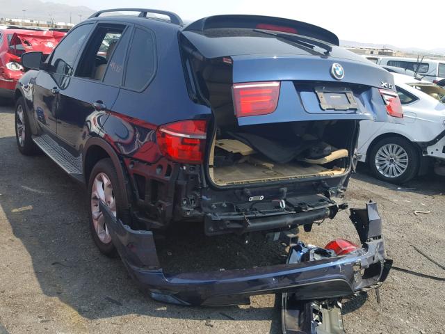 5UXZV8C52CL422173 - 2012 BMW X5 XDRIVE5 BLUE photo 3